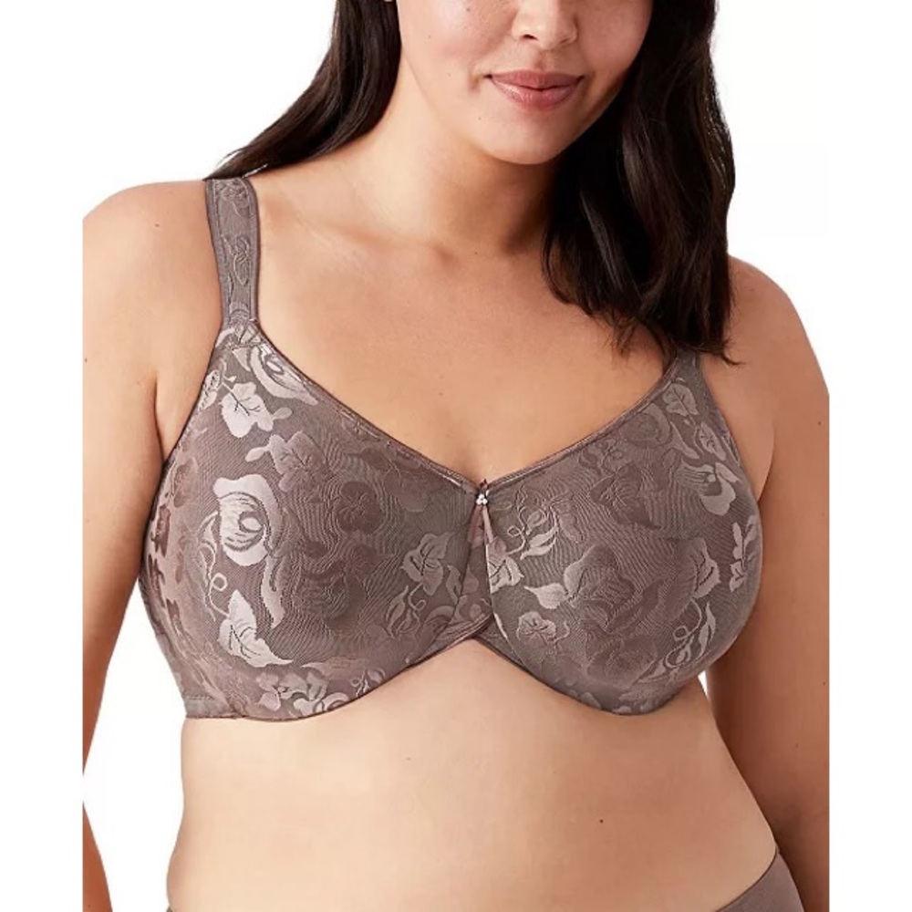 Wacoal Floral Lace Bra in Brown